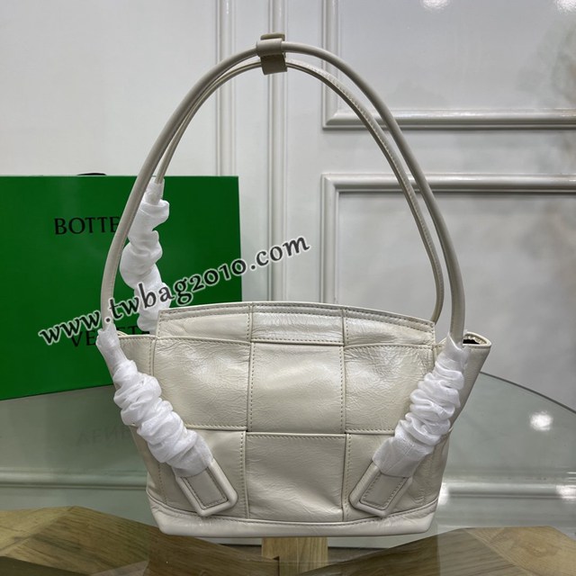 Bottega veneta高端女包 96009s小號 寶緹嘉新款Arco33油蠟皮手提包 BV經典款小牛皮arco女包  gxz1324
